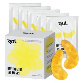 Zest 50 Pairs 24k Gold Gel Crystal Collagen Eye Mask - Under Eye Pads for Moisturizing, Reducing Fine Lines, Dark Circles & Puffy Eyes Patch for Women and Men