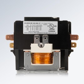 1 Pole Air Conditioner Contactor 40 Amp 24 VAC Coil, Compressor Condenser AC Contactor Definite Purpose Contactor for Heat Pump, Refrigeration System