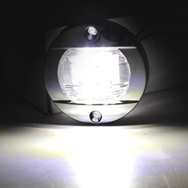 6 Pcs Marine Boat LED Cabin Deck Courtesy Light Stern Transom Lights 12V White for Boating Kayak Yacht, Dinghy, Sailboat, Pontoons, Navigation Vessels, Freighters, Hovercrafts, Hunting & Fishing