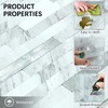 Midcard 10 Sheets Peel and Stick Backsplash PVC Wall Tile,for
