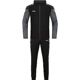 JAKO Men's Performance Tracksuit, Black/Anthra Light, XL