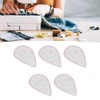5pcs 6403 Curve Ruler Set Multifunctional Plastic Curve Pattern Ruler
