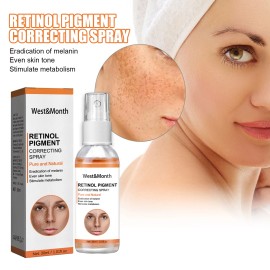 West&Month Retinol Pigment Correcting Skin Care Spray Whitening Moisturizing Tone for Lightening SpotsSize: 30ml