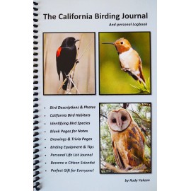 The California Birding Journal & Outdoors Logbook Learn Birds Children & Adults