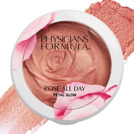 Physicians Formula Rosé All Day Highlighter - Polvo facial para maquillaje, rubor de pétalos de rubor, rosa brillante