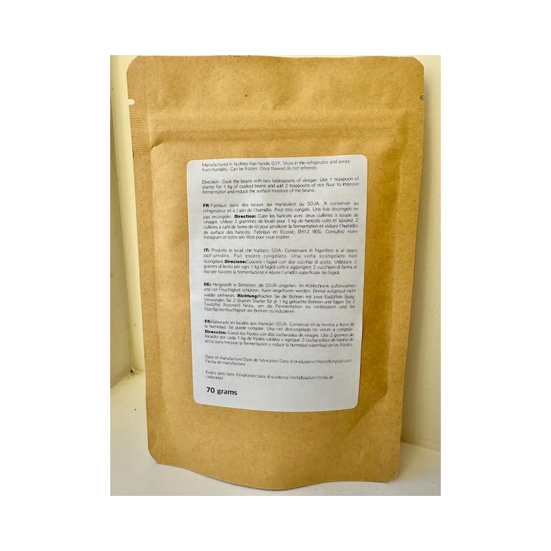 Tempeh Starter Culture, 70g, Makes 35kg of Tempeh, Made in