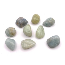 Natural Aquamarine Small Tumbled Stones - Energy In Harmony - 3 Pc