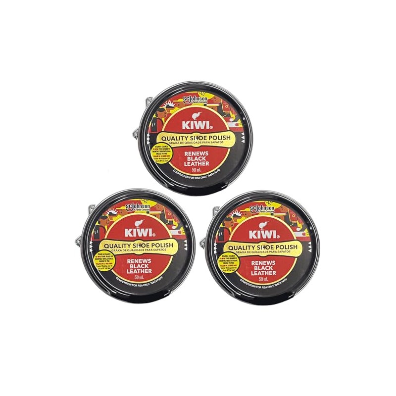 KIWI Shoe Cream, 1.7 fl oz (50 ml), Set of