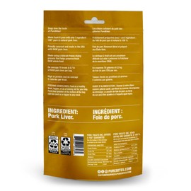 PureBites Pork Freeze Dried Dog Treats, 1 Ingredient, Made in USA, 3.5oz