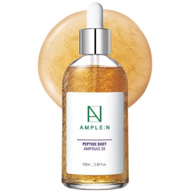 AMPLE:N Peptide Shot 2X Ampoule – Intensive Age Defying Concentrate Face Serum with Peptide Threads – Erasing Wrinkles and Improve Firmness – Lifting Sagging Skin – Plump, Repairs Skin, 3.38 fl.oz.