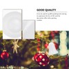 Healifty Polystyrene Figures Christmas White Foam Bell Figure DIY Pack