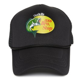 Funky Junque Foam Snapback Trucker Hat - Bro Stop - Black