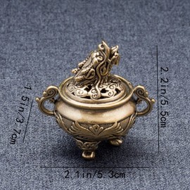 Incense Burner Vintage Tripod Censer Metal Incense Holder for Spa Yoga Aromatherapy and Home Decoration