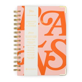 DesignWorks Ink 15.8 x 21.1 cm 146-Page Undated 13 Month Planner and Sticker Sheet, Plans