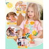 WERNNSAI Floreale Set Chef per Bambini - Impermeabile Bambini Grembiule