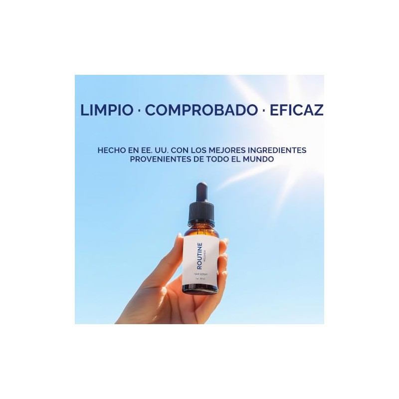 Routine Wellness Suero Avanzado Para El Cabello Tratamiento Nutritivo Del