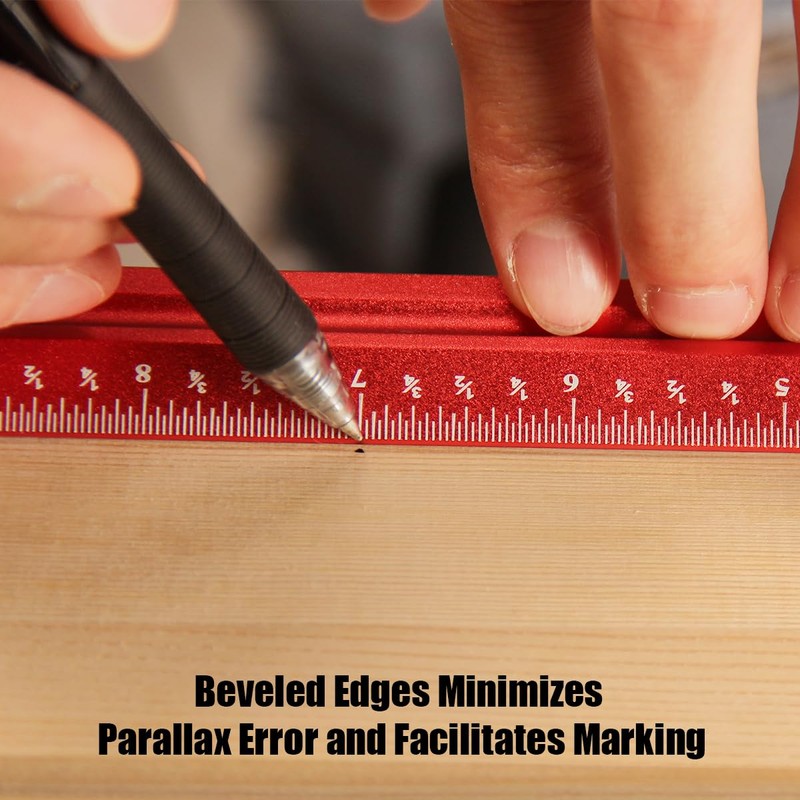 Woodworking Edge Ruler Set Corner Rulers Precision Edge Measuring Ruler