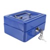 Security Cash Box Fireproof Waterproof with Key Lock 6 Slots