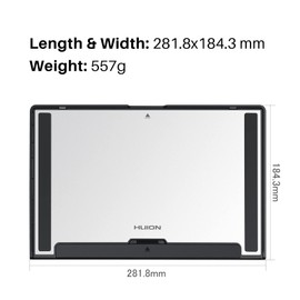 HUION ST300 Adjustable Stand Compatible with Kamvas12, Kamvas 13, Kamvas Pro 13, Kamvas Pro 13 2.5K Graphics Tablet with Display, 13.3 Inch Graphics Tablet with Display