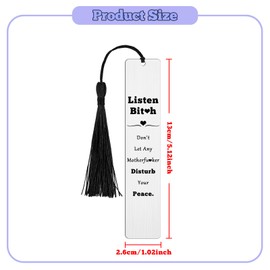 Funny Bookmark for Friend Women Book Lover Gift Librarian Gifts for Friends Funny Reading Gift for Women Female Book Club Gifts Christmas Metal Bookmarks Friendship Birthday Gift for Women Bookish