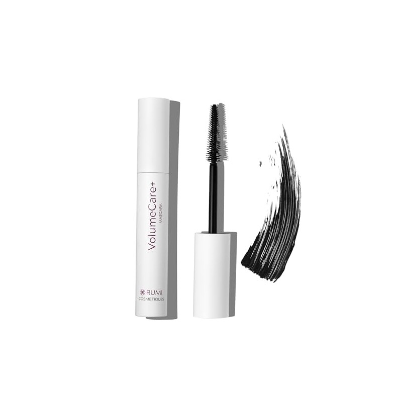 Rumi Cosmetiques VolumeCare+ Mascara for Older Women, Natural Black