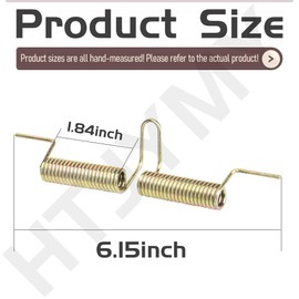 HTJYMY 2 Pack 105-3032 Rear Door Spring Compatible with Toro 10654 10655 20065 20066 22164TE 20071 20071A 20072 20072A and More
