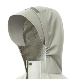 KOCOTREE Lightweight Kids Raincoat Waterproof Outwear Breathable Rainwear for Boys, Girls (Gray, L)