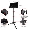 Sheet Music Stand with Light and Phone Holder, 57" Portable