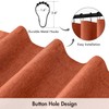 ANRODUO Fall Burnt Orange Extra Long Linen Shower Curtain, 84
