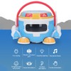 Baby Drum Robot Toy 360 ° Rotation Music Light Projection