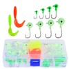 T0015 Luminous Jig Head Hook Soft Plastic Artificial Fishing Lures