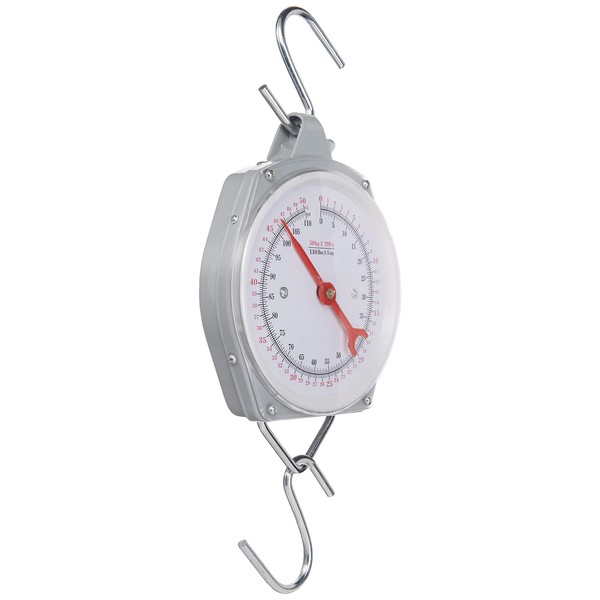 Pit Bull 1 X 110 lb. Hanging Spring Kitchen Dial Scale, Silver