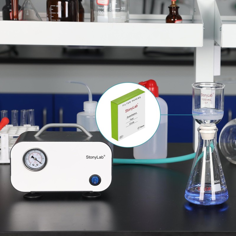 stonylab Quantitative Filter Paper Circles, 100 Pack Fast Speed Cellulose