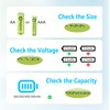 Brightown 12-Pack Rechargeable AAA Batteries, 600mAh NiMH Precharged Triple A