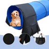 Rain Queen 10 Foot Dog Agility Tunnel with Sandbagsl -