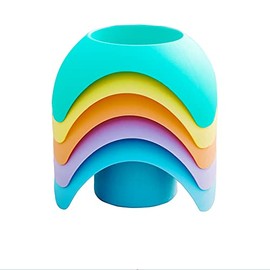 Beach Cup Holder, Beach Vacation Accessories, Sand Coasters Drink Cup Holders, 5 Packs - Multicolor