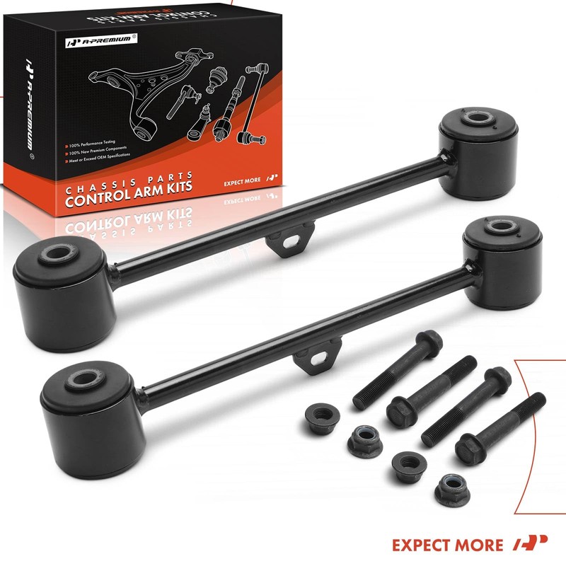 A-Premium 2 x Rear Upper Suspension Trailing Arm, with Bushing,