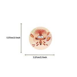 50Pcs Mixed Cartoon Inside Out Stickers Gifts for Kids Girl Laptop, Cute Waterproof Vinyl Cartoon Decal for Teen Water Bottle Bike Guitar Phone Skateboard Luggage (Inside Out)