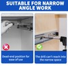DEFIYEAR 2 Pcs Right Angle Drill Attachment, 105° Right Angle