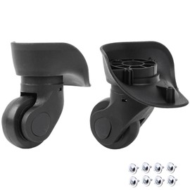 W041-2 S Replacement Luggage Wheels, 1 Pair of Luggage Wheels