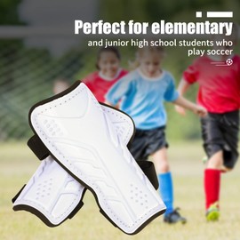 Football Shin Pads with 4 Straps Children Youth Children's Football Shin Pads Protective Equipment for 3-15 Years Old Boys Girls Comfortable Breathable Shin Pads Football Children