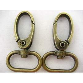 2pcs Brass Bag Clasps Lobster Swivel Trigger Clip Snap Hook DIY Bag Hook Supplies