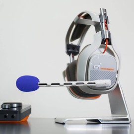 LEFXMOPHY A50 Pop Filter Replacement for Astro A20 A30 A40 A50 A40TR Gaming Headset Microphone Foam Blue Windscreen Mic Cover, 3-Pack