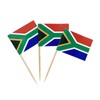 100 Pcs South Africa Flag South African Toothpick Flags Cocktail