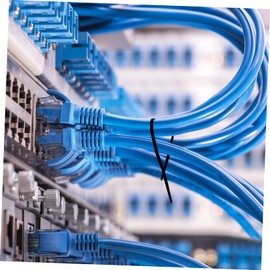 Kisangel Practical Home Cable Ties 2pcs Plant Support Strap Soft Cable Fixing Tie Excellent Craftsmanship Black 0.75mm