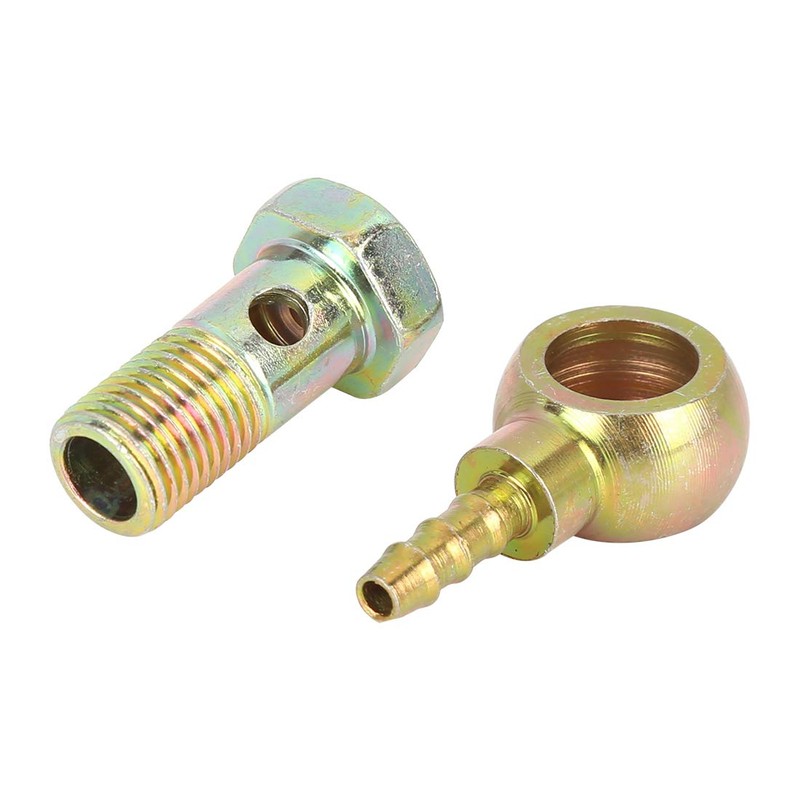 X AUTOHAUX 12 mm Banjo Hose Bolt Washer Fitting Metal