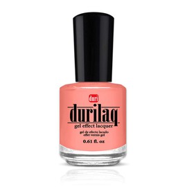 duri Durilaq, D599 Call Me Maybe, Pastel Coral Opaque Gel Effect Lacquer and Top Coat Duo, 0.61 fl.oz. Each