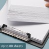 Clipboard Folder, 6 Packs A4 Plastic Clip Boards with Secure
