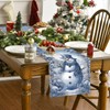 CGVG Table Runner Christmas Modern Table Runner Winter Reusable Christmas