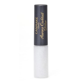 Canmake Aurora Cocktail Glitter 01 Yogurt Fizz, 0.1 oz (2.9 g), Glitter, Pearl, Teardrop Bag, Lower Eyelid, White, Cold Water Drop